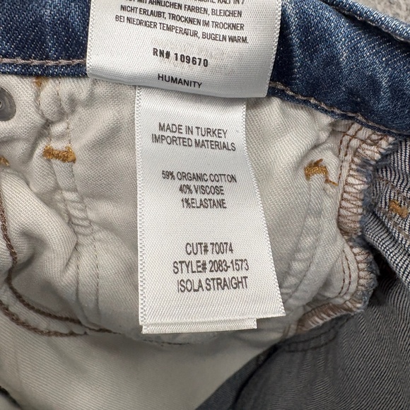 Citizens of Humanity Isola Straight Jeans Premium Vintage Blue Wash Women’s 26 - Picture 14 of 16